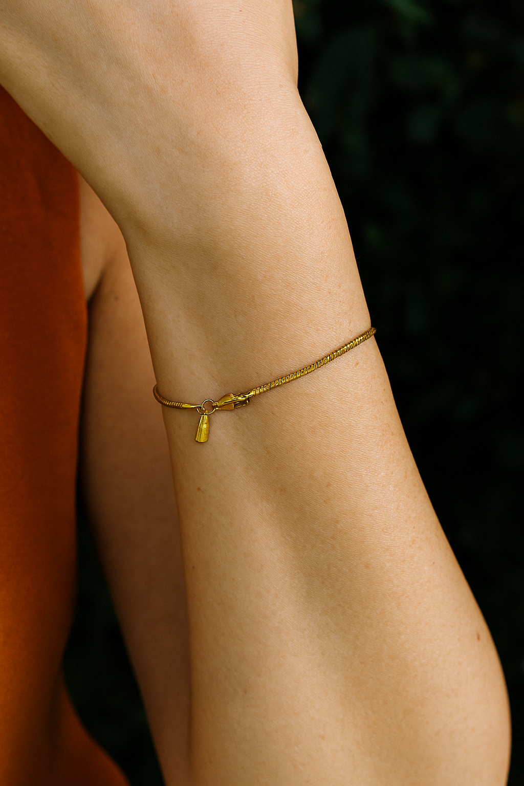 Verstellbares Unisex-Kettenarmband aus Edelstahl